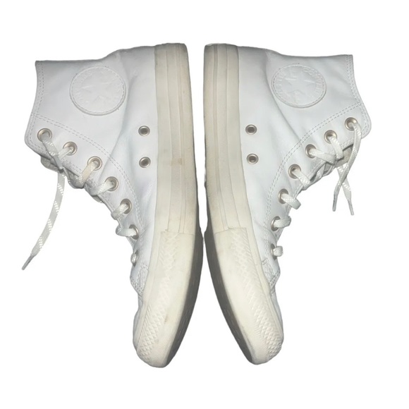Converse Chuck Taylor All Star leather high tops white - Picture 5 of 6